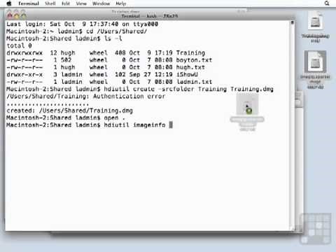 Mac 10.6 OS X Tutorial - Creating and Using Disk Images