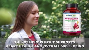 FineLand Pomegranate Extract 20:1, 40% Ellagic Acid Standardized, Antioxidant Supplement for Cellular & DNA Health, 120 Veg Capsules, 4-Month Supply