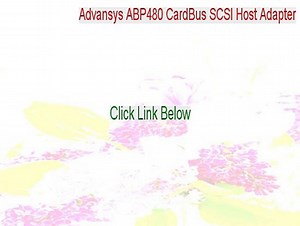 Advansys ABP480 CardBus SCSI Host Adapter Crack [Advansys ABP480 CardBus SCSI Host Adapter 2015]