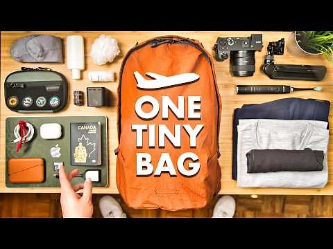 How I pack ONLY a Personal Item for Budget Airlines