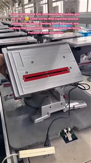 Factory Pass! 🏭🪚 Inspecting a Multi-Function Table Saw #tools #technology #engineering #factory #how