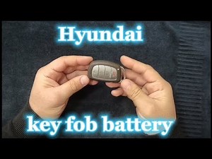 How to replace the battery in a Hyundai remote control.