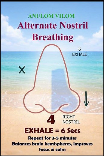 Anulom Vilom Alternate nostril breathing