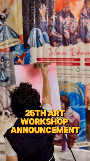 Muhammad Suleman Rehman | Visual Artist on Instagram: "25th Masterclass on Abstract Calligraphy Painting in Clifton, Karachi To be conducted by the international award-winning artist, Muhammad Suleman Rehman, this workshop is thoughtfully designed for anyone who loves art and wants to explore abstract and calligraphy painting in a relaxed, inspiring environment. — no age limit, no prior art experience required. Saturday and Sunday 17 January - 11:00 am to 03:30 pm 18 January - 11:00 am to 04:30