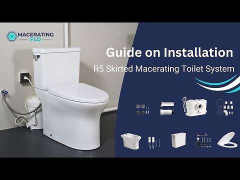 MaceratingFlo R5 Two Piece Toilet & 750W Pump Installation Guide Step by Step