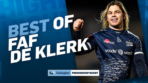 Best of Faf De Klerk | The Giant Slayer! | Gallagher Premiership Rugby As the Giant Slayer gears up for the World Cup Final, enjoy some of his best moments for Sale Sharks in the Gallagher Premiership! | Premiership Rugby
