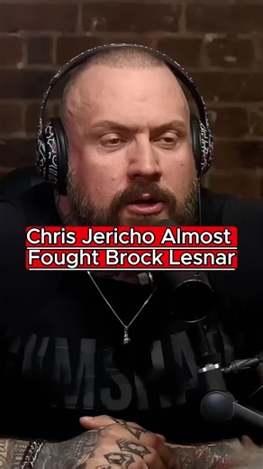 Chris Jericho Almost Fought Brock Lesnar #wwe #wrestling #wweraw #podcast #podcastclips