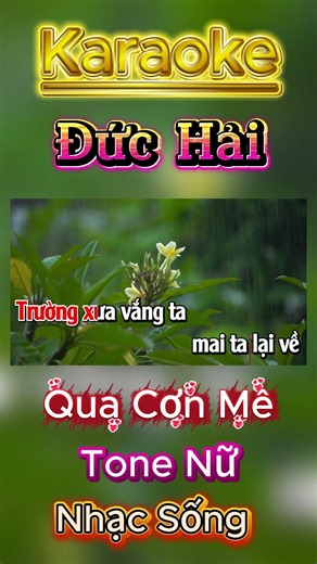 Karaoke Qua Cơn Mê Tone Nữ Nhạc Sống Bolero | Beat Chuẩn Dễ Hát #karaoke #bolero #tonenu #nhacsong