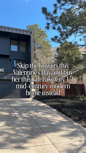 Alison Wirthlin-Salt Lake City Realtor on Instagram: "Featured Listing Friday ✨ Flowers are cute. But this Salt Lake City Mid-Century Modern Home? That’s a real Valentine’s gift. Do your Valentine a favor and send this to them so they don’t disappoint you on February 14th. Inside, you’ll find: • A dining area that easily handles gatherings and holidays • Expansive windows that fill the home with natural light and blur the line between indoors and out • An open living space where cooking, hosting