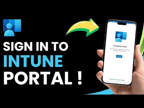 How to Sign In on Intune Company Portal !