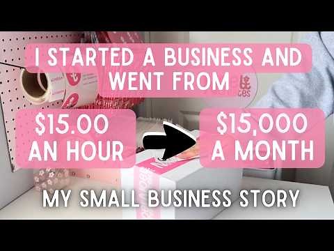 How I Went From Making $15 an Hour To $15,000 a Month by Starting a Small Business | My Story