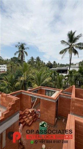 Soil solid laterite interlocking bricks farmhouse work #interlockingbrick #mudbrick #farmhouse #eco