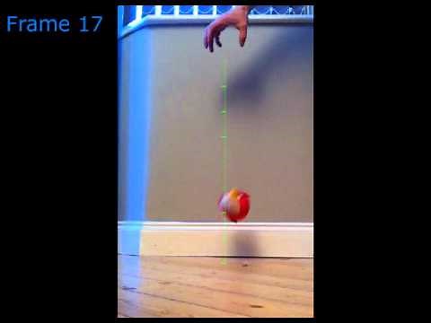 Slow motion falling object