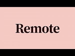 Remote Meaning and Definition