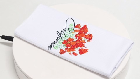 PWHAOO Poppy Kitchen Towel California Kitchen Towel California State Gift American Poppy Gift (C-alifornia T)