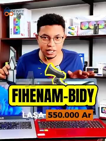 📷📷𝗙𝗜𝗛𝗘𝗡𝗔𝗠-𝗕𝗜𝗗𝗬 📷📷ASUS 𝗗𝗼𝘂𝗯𝗹𝗲 𝗴𝗿𝗮𝗽𝗵𝗶𝗾𝘂𝗲 📷📷𝗖𝗼𝘂𝗹𝗲𝘂𝗿 𝗮𝘂 𝗰𝗵𝗼𝗶𝘅 📷📷𝗠𝗔𝗭𝗔𝗞𝗔 𝗝𝗘𝗨𝗫 Fihenam-bidy be ho an'ny rehetra ity ka araraoty ! 📷 Aleo fôna mampiasa PC double graphique mba tsy hanenenana any aoriana any ! Aza tara ary raha te hahazo ilay cadeaux telephone koa ianao📷 ______________________________ 📷Intel📷 Core i3📷 3em gen 📷𝗥𝗔𝗠 8Go - 500 Go 📷Ecran FULL HD, 15,6 📷PAV Num, Wifi 📷HDMI - VGA - USB 📷Estimation autonomie: 2𝗵 ___________