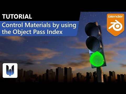 Blender tutorial: Control Materials in Blender by using the Object Pass Index