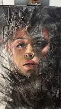 The Light Found Me Already Broken Charcoal— on display Ferrari artweek in Scottsdale, see ya there