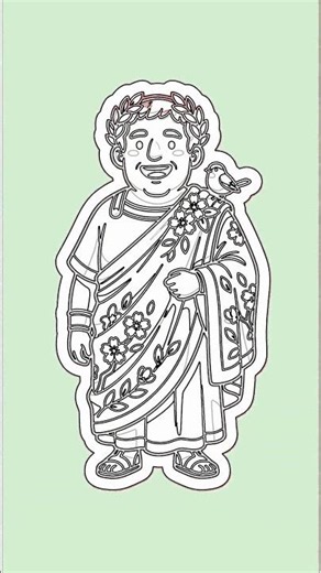 Easy Roman Character! Draw a Toga & Laurel Wreath!