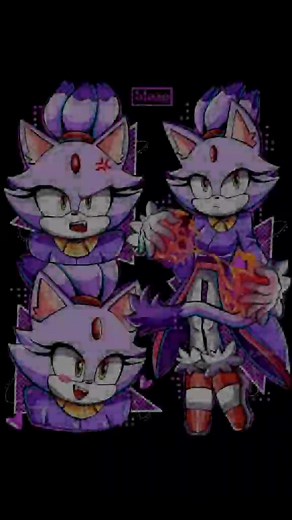 Fanart of Blaze the Cat from Sonic Movie - Artist Showcase