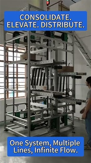 Multi-Infeed/Multi-Discharge Vertical Conveyor