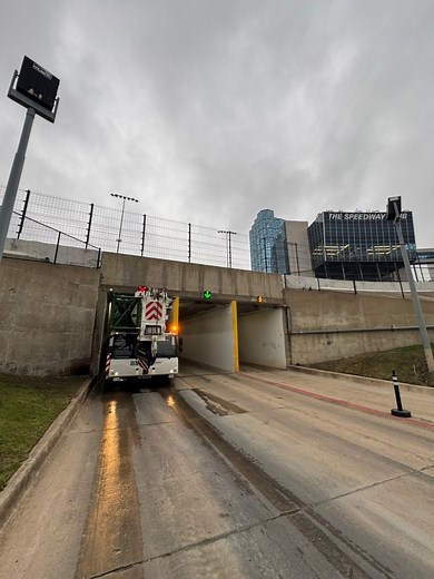 470K views · 5.8K reactions | LTM1300 just fitting through the tunnel at Texas Motor Speedway | BMS Heavy Cranes Inc | Facebook