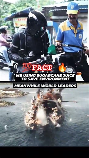 Fact 🔥 Me using sugarcane juice to save the environment #fact #e20petrol #petrol #war #warthunder