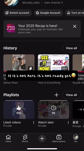 How to find your YouTube Recap #shorts #youtuberecaps #youtuberecap #tutorial #viral #trending