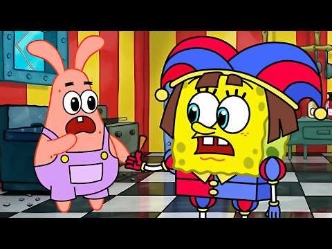 SpongeBob Removing a Splinter (The Amazing Digital Circus Animation)