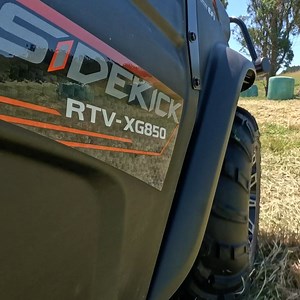 With Kubota's RTV-XG850 sidekick you don't need to be a Nascar driver to make fast work. | Kubota Australia