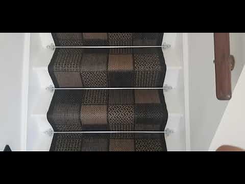 How to install carpet runner & fit stair rod. Part 2 carpet runner installation by Mostaffa Asghari