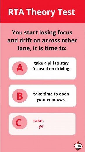 RTA Test in Dubai #shorts