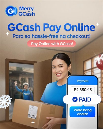 Walang barya para sa COD na parcel? ‘Wag na i-stress ang sarili at si manong rider! Use GCash Pay Online para laging mabilisan at hassle-free ang pag-checkout. 💙 G-Xchange Inc. (GXI) is regulated by the Bangko Sentral ng Pilipinas (BSP). To know more, Visit the GCash Help Center or call us at 2882 (Globe/TM) / (02) 7213-9999 (Globe Landline), or Internet Call through the Help Center. | GCash