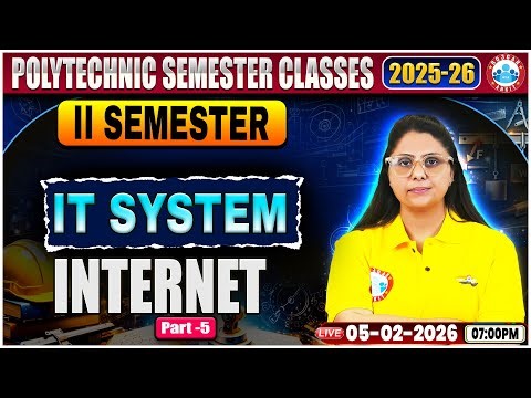 UP Polytechnic 2nd Sem IT System Classes | Internet | Polytechnic IT System Class By Priyanka Ma'am