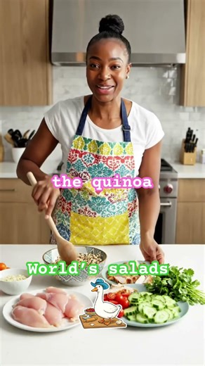 You must try Loaded Chicken-Quinoa Salad. #quinoa #dietplan #recipe #mediterraneandiet