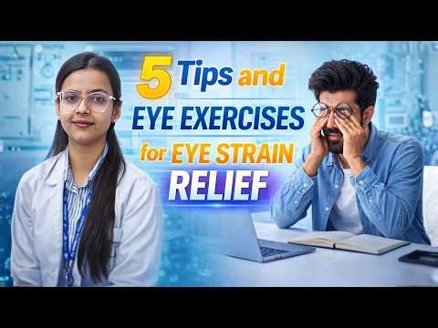 5 Easy Tips & Eye Exercises To Reduce Eye Strain