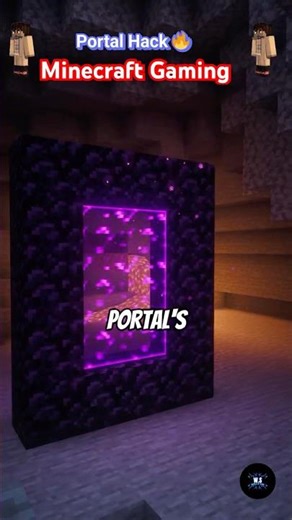 Break Nether Portal Spawn Trick #minecraft #minecraftshorts