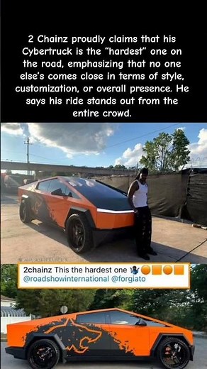 2 Chainz Claims He Has the Hardest Cybertruck Ever — Internet Going Crazy! #2chainz #shorts #viral