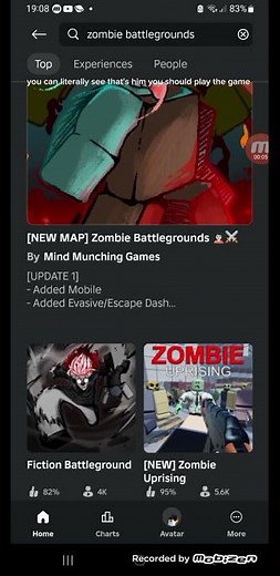 Stud made a battlegrounds game called zombie battlegrounds