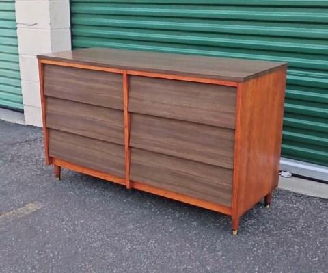 Vintage 1960s Mid Century Lowboy Dresser Chest of Drawers Credenza MCM Retro - Etsy