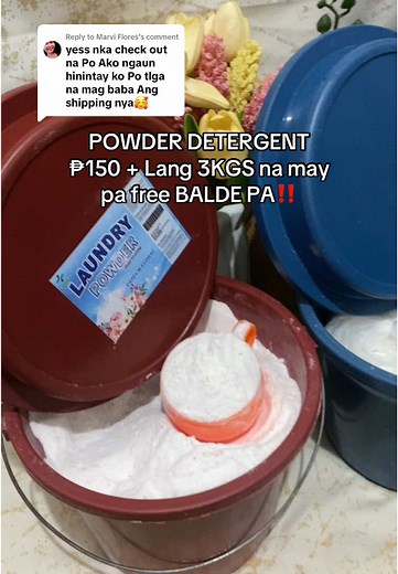 Mabango at Mura: Powder Detergent na May Free Balde