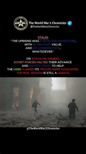 When Warsaw Rose Up And The World Looked Away #worldwar2 #ww2 #history