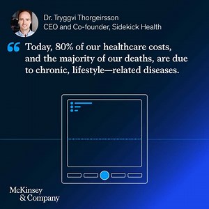 29 reactions | Can gamification be a winning strategy for disease management? In our latest McKinsey on Startups episode, we speak with Tryggvi Thorgeirsson, co-founder and CEO of Sidekick Health about how technological innovation is playing a critical role in healthcare today. https://apple.co/3gqHHm1 | McKinsey & Company | Facebook