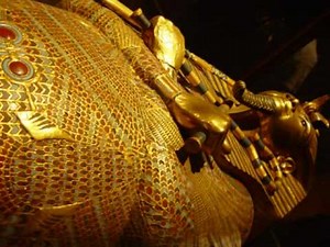 King Tut in Cairo Museum of Egyptian Antiquities
