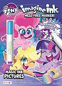 My Little Pony 16 Page Imagine Ink Coloring Book with 1 Mess Free Magic Ink Marker Bendon 51403