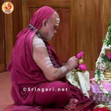 Sacred Sri Chandramoulishwara Puja performed at Vidyatirtha Kripa Sringeri Jagadguru Shankaracharya