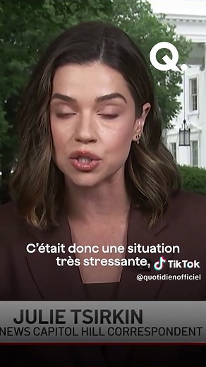 Julie Tsirkin, journaliste pour NBC News, a réagi aux nombreux mèmes de sa réaction aux fusillades survenues devant la Maison-Blanche samedi dernier.
