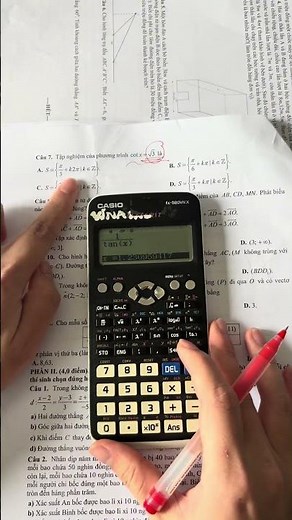 Instructions on using a calculator to find trigonometric equations, part 2 #study #reflection