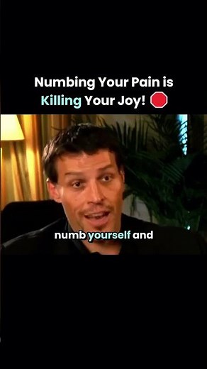 Numbing Your Pain is Killing Your Joy! 🛑‪@TonyRobbinsLive‬