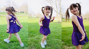 Watch Girls Ballet Leotards with Skirt on Amazon Live